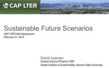 title slide sustainable future scenarios